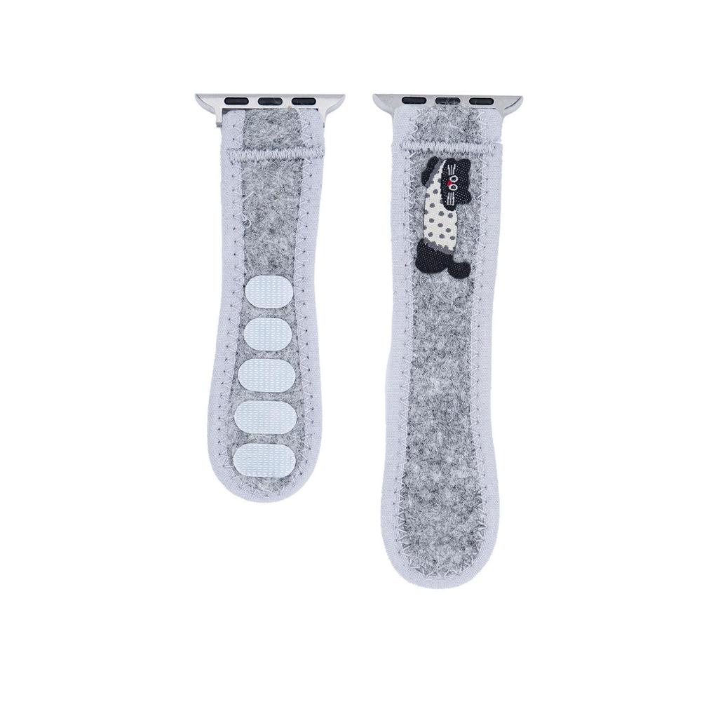 Nylon Velcro Loop Strap for Apple Watch Series 5-9, SE, Compatible with iWatch 7-8