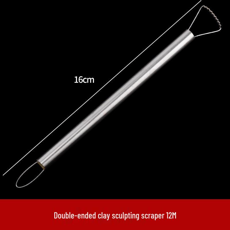 12-Piece Stainless Steel Clay Sculpting and Trimming Tool Set