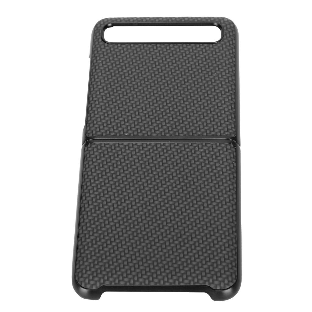 Carbon Fiber Textured Phone Case for Samsung Galaxy Z FLIP Smartphone with Flip Screen