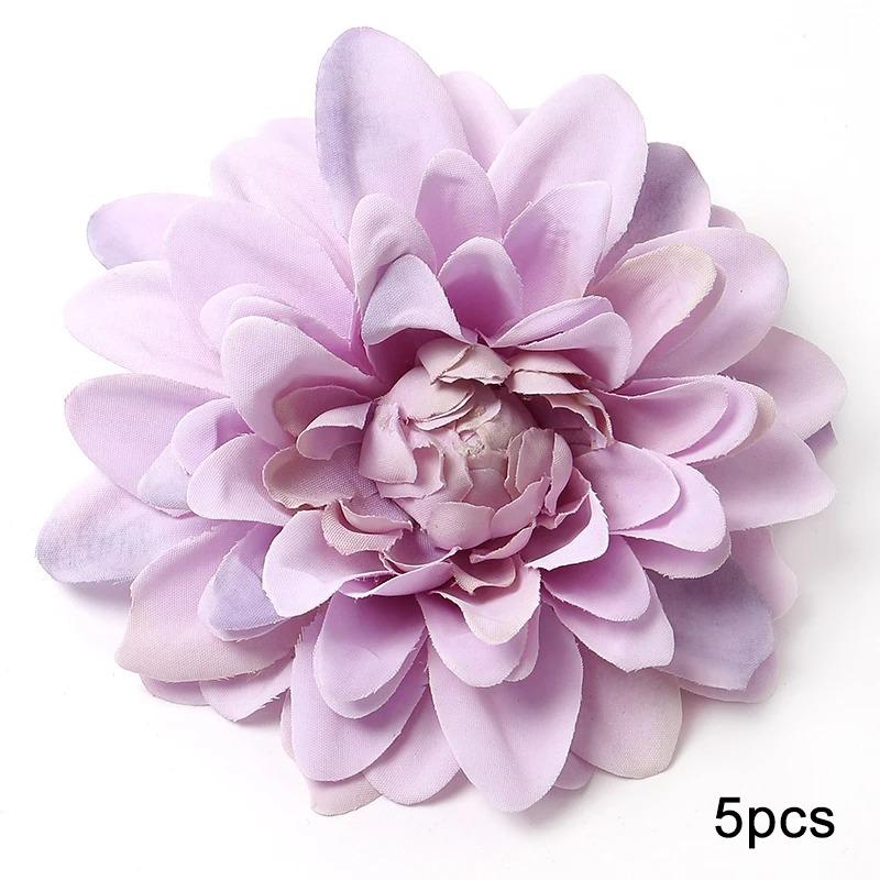 Purple Artificial Flowers Heads Silk Fake Flowers For Home Decor Party Wedding Decoration DIY Valentine's Day Gifts Accessories