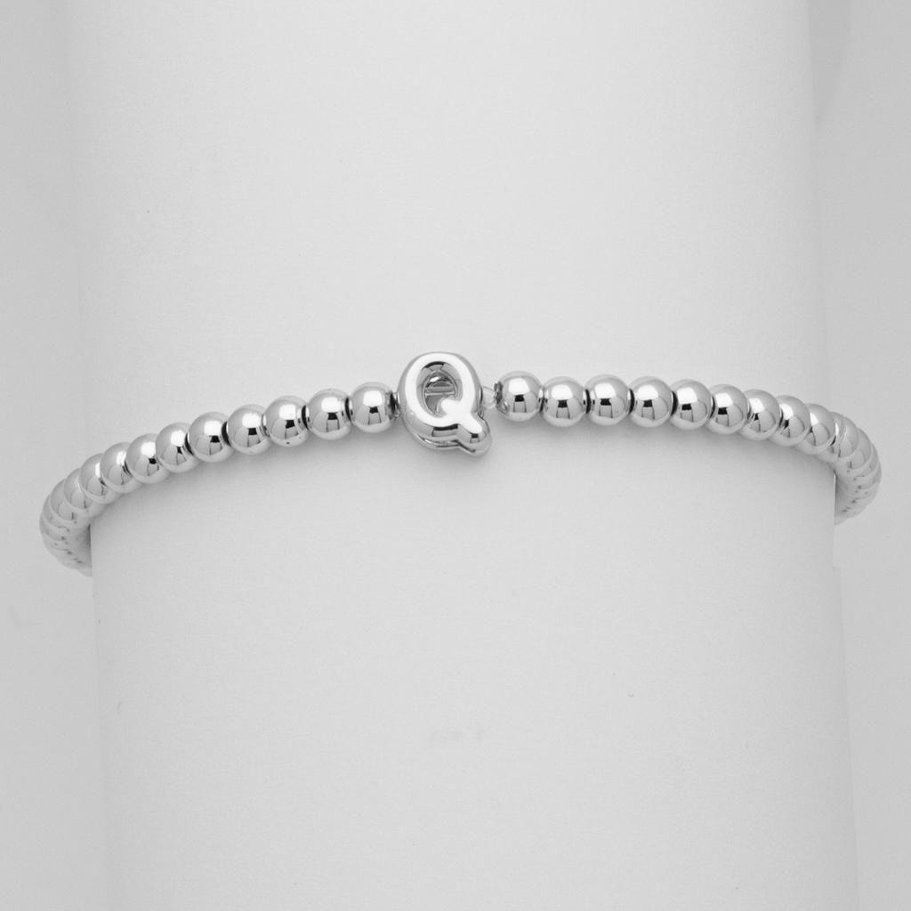 26 English Names White Gold Balloon Bubble Letter Bead Bead Bracelet Bracelet