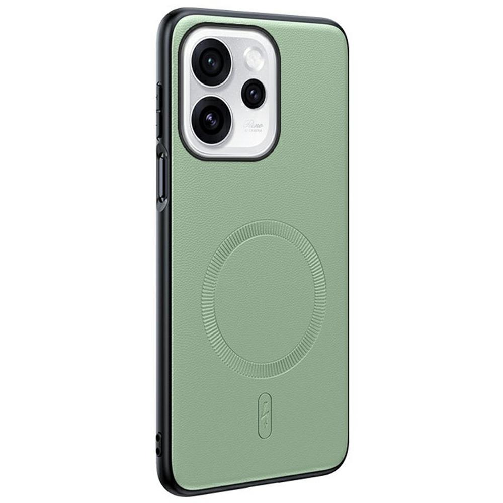 Dla Oppo Reno15 5G (Światowy)/Reno15c 5G (Chiny) Magnetyczne Etui Pokryte Skórą TPU + PC Pokrowiec na Telefon