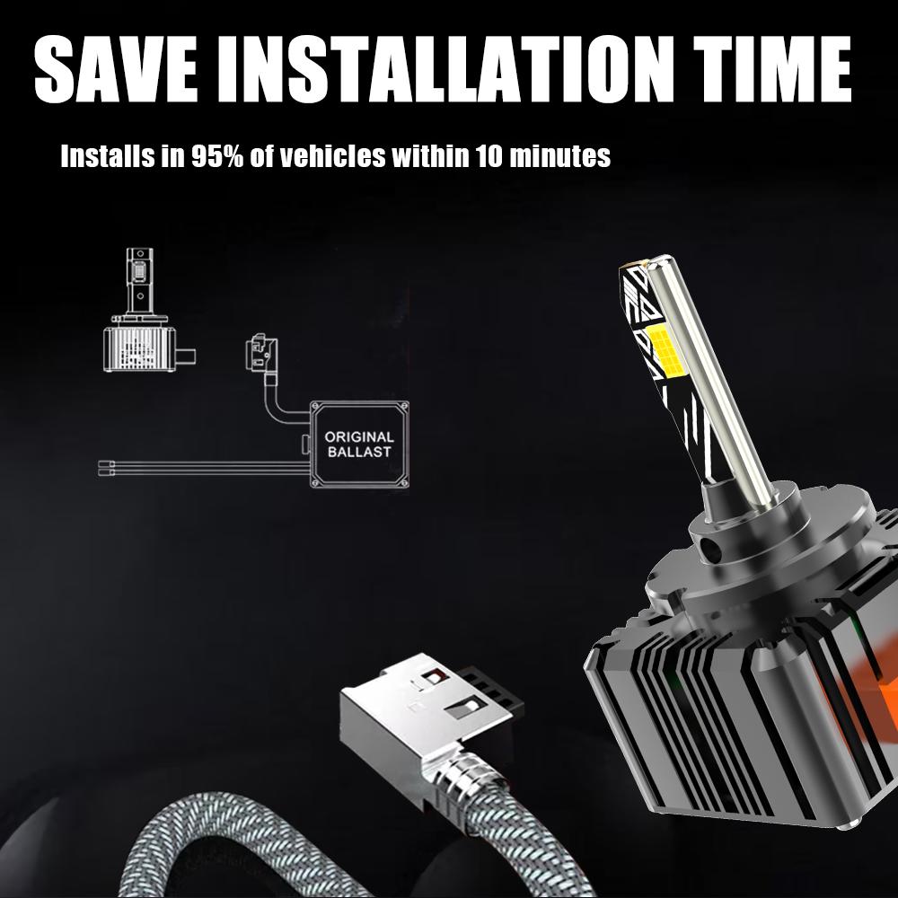 85W Plug & Play OEM Auto 12V D1S D2S LED-Scheinwerfer D8S weiß D4S D3S LED-Licht