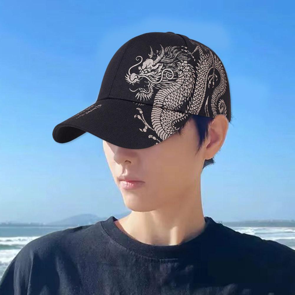 Dragon Baseball Cap For Women Men Hip Hop Totem Belief Dragon Cotton Snapback Hat Outdoor Sun Protection Dad Hat Trucker Cap