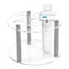 Clear Acrylic Round 7 Slot Organizers For Flavor Cartridges Space Saving Storage Solution