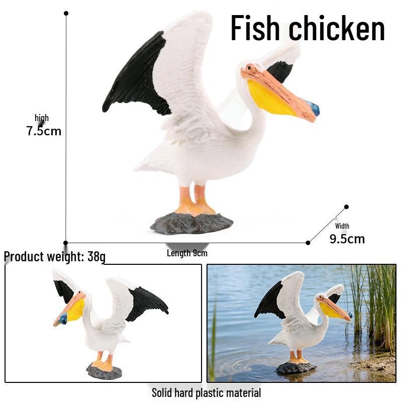 Children's Animal Simulation Toy Set: Eagle, Falcon, Secretary Bird, Owl Figurines