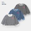 Boys' Casual Striped Crew Neck Sweatshirt Spring New Children's Clothing Kids' Top Baby Spring Trend U15947