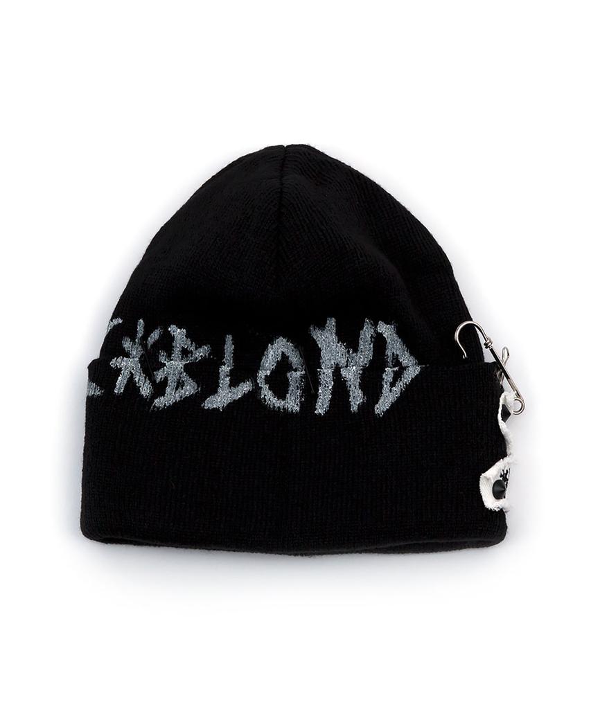 BLACKBLOND Bibbidi Graffiti Logo Patch Beanie (Black)