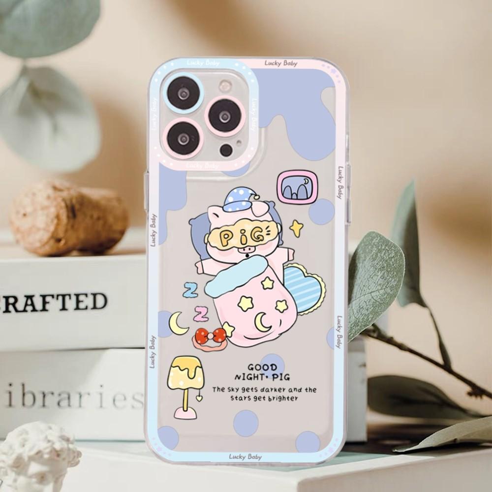 Niedliche Cartoon-Schwein-Telefonhülle für Redmi 7 8 9 A für Redmi Note 5 7 8 9 10 11 Pro Max 4G 5G Funfas