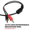 10pcs Ferrite CoreCord Ring Choke Bead RFI EMI Noise Suppressor Filter for Power Cord USB Antenna HDMI-compatible Audio Cable
