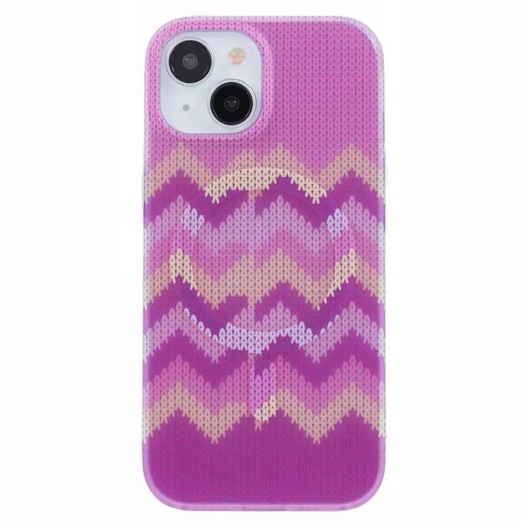 

MP Series for iPhone 15 Plus Magnetic Phone Case IMD Colorful Woven Pattern