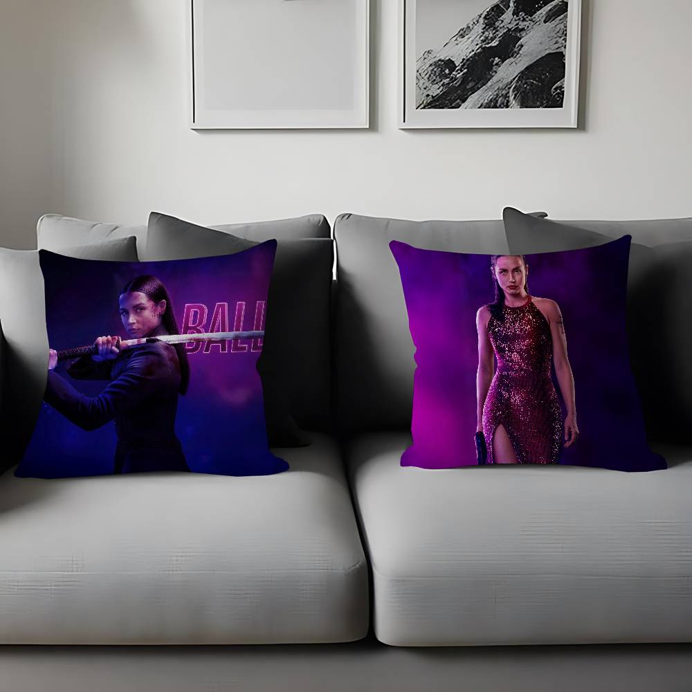 From The World Of John Wick Ballerina Personalized Pillow Dust Cover Bedroom Kids Party Decoration Pillowcase Birthday