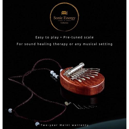 MEINL Sonic Energy Collection Mini Kalimba, Sapele, 8 Keys, C Major Scale, KL8MINI (Ribbon Included)