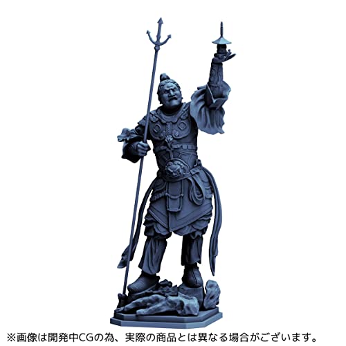 Kaiyodo Artpla ART PLA Four Heavenly Kings Statue, Tamonten, Approximately 160mm Tall, Non-Scale, Unpainted, Unassembled Plastic Model Kit AP009
