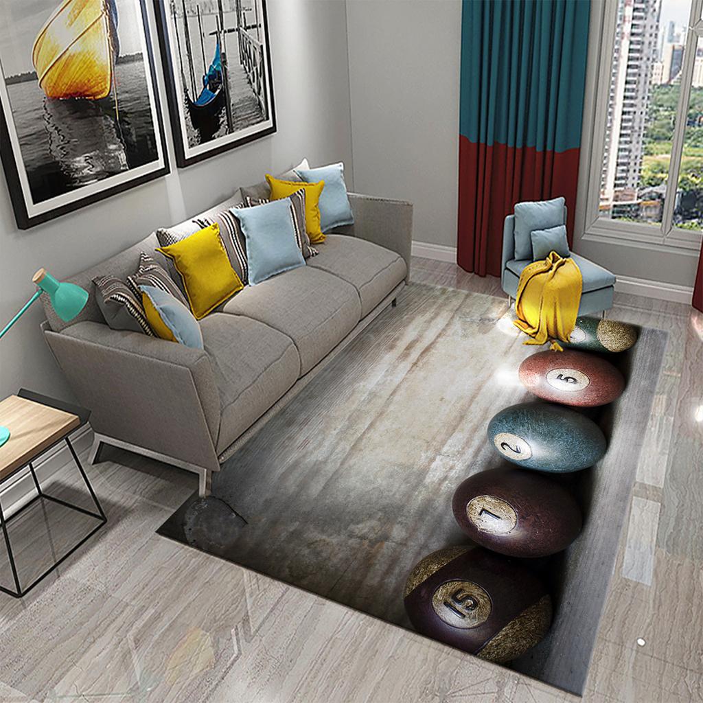 Kolorowy dywan 3D do snookera bilardowego, sportowy dywanik obszarowy do dekoracji salonu, jadalni, sypialni, dywanik podłogowy, dywaniki łazienkowe antypoślizgowe