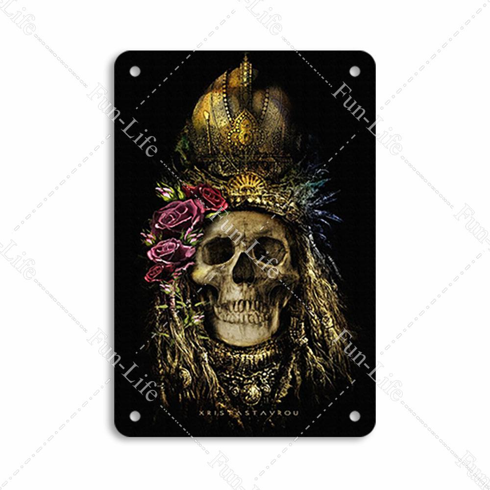 Easter Plaque Metal Tin Signs Shabby Chic Painting Poster Skeleton Vintage Wall Art Sticker Pub Bar Home Casino Decor 20x30 cm