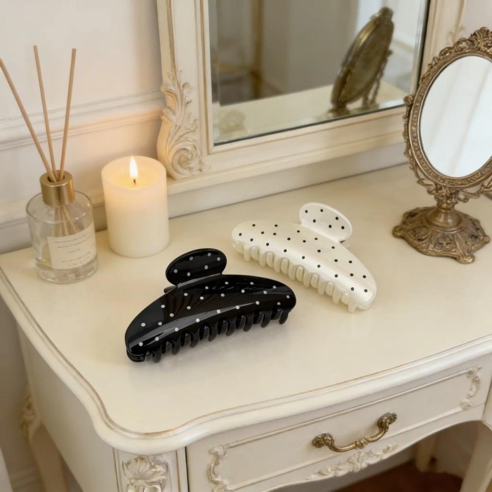 Non-Slip Polka Dot Grip Clip Wave Point Hairpin New Hair Claw