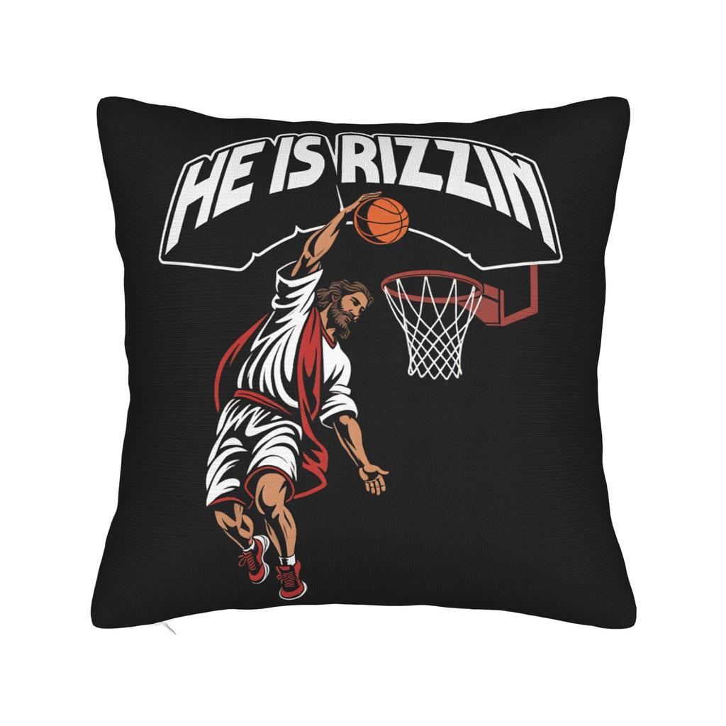 Pillow Cover He Is Risen Boho Easter Christian Jesus Vintage Pillow Case For Sofa Bedroom Home Decor Pillowcases