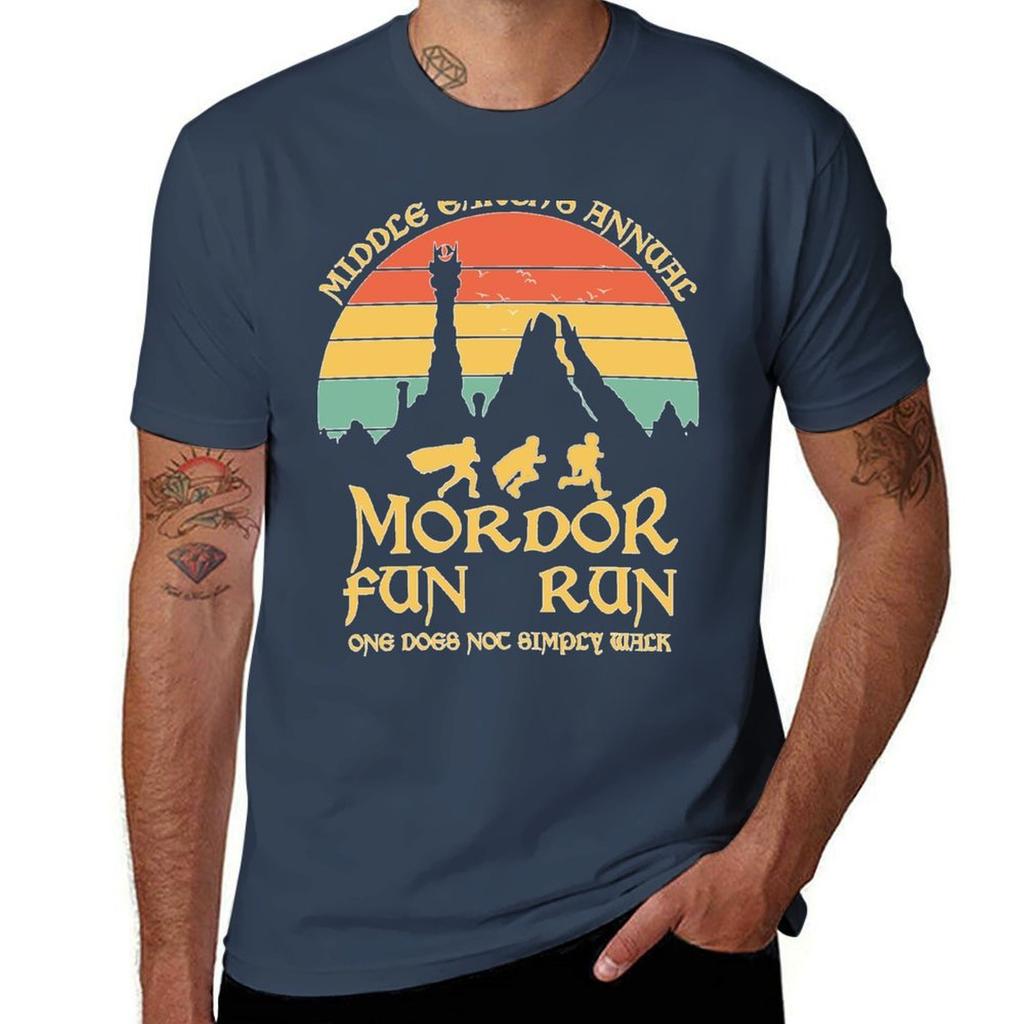 Graphic Ees Mordor Fun Run Funny Novelty Design S Super Power Of He Ring Essential Tshirt Odor Resistant Short Sleeve Top