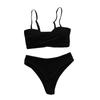 Women Sexy Solid Color Bikini Swimwear Two-Piece Swimsuit Swimming Beachwear