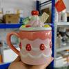 300ML Snowman Mug Creative Large Capacity Ceramic Cup Coffee Cups Lovely Men and Women Birthday Gift Breakfast Cup