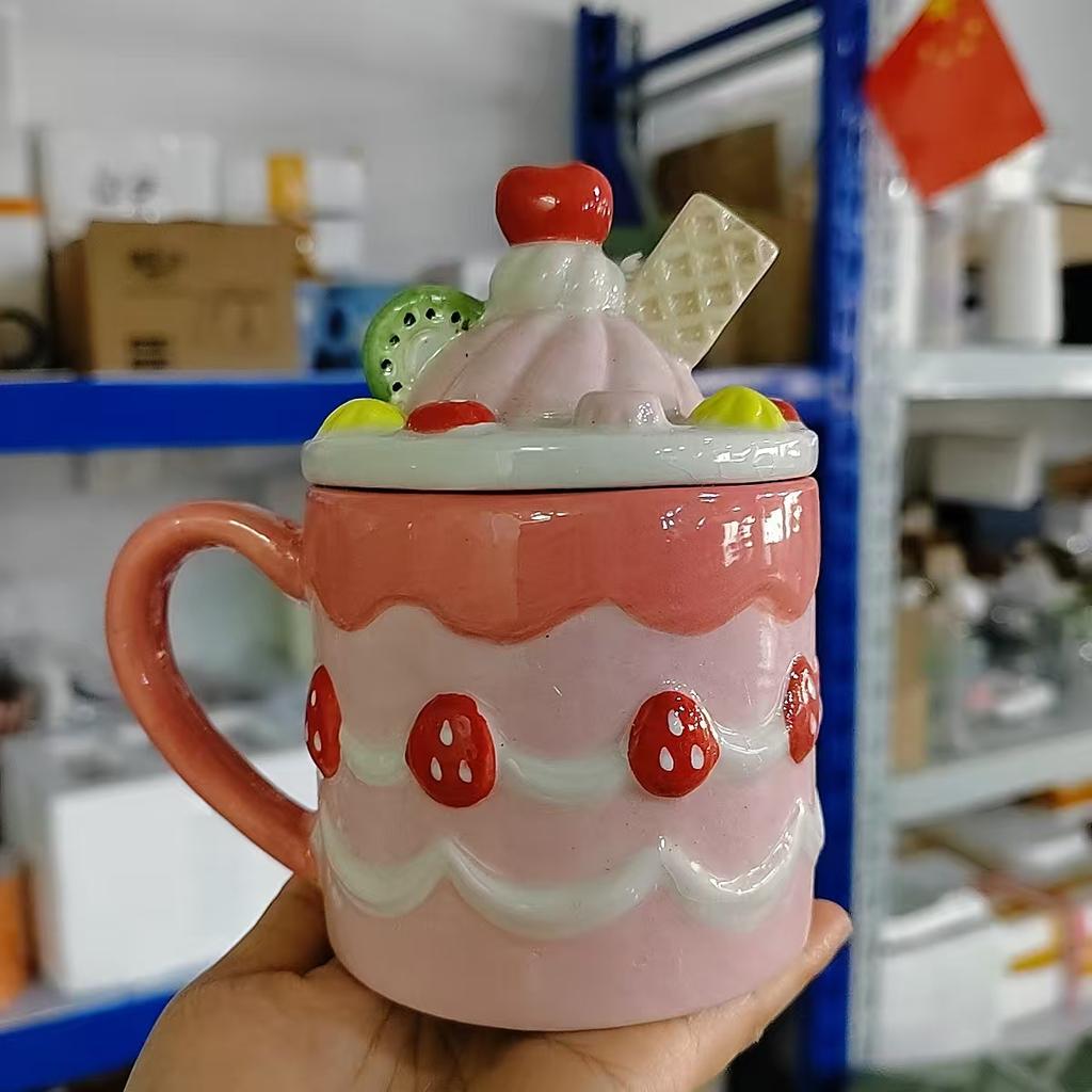 300ML Snowman Mug Creative Large Capacity Ceramic Cup Coffee Cups Lovely Men and Women Birthday Gift Breakfast Cup