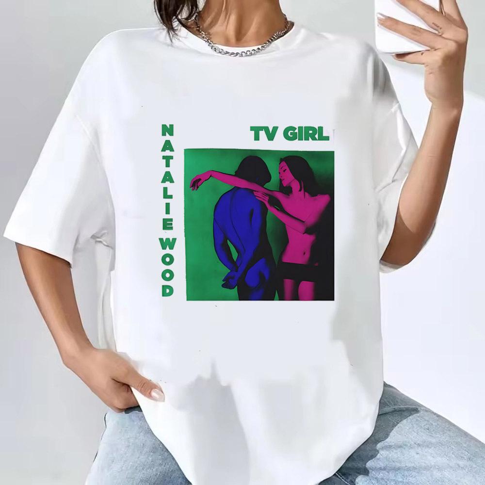Tv Girl t shirt Women Pastel Graphic harajuku  Women streetwear hip hop t shirt Punk Women anime Colorful Retro