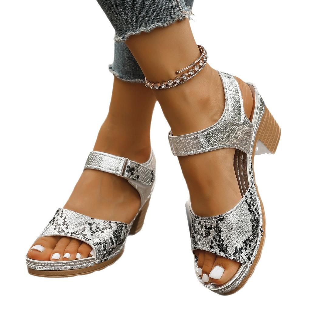 Summer Fashion 2026 Women Peep Toe Platform High Heel Sandals Plus Size Shoes for Women 36-43 Casual Women Shoes