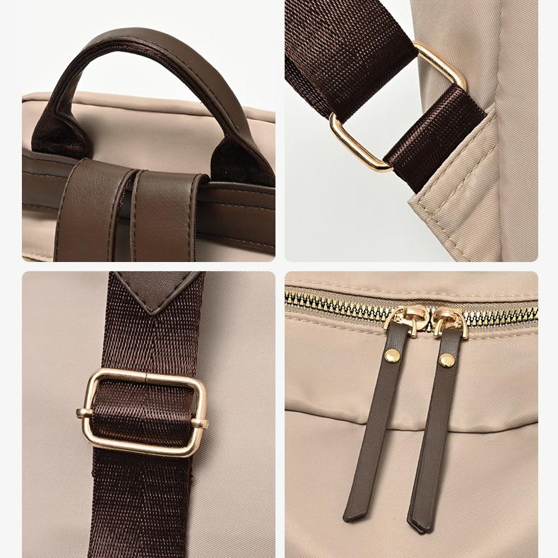 2025 New Women's Backpack Lightweight Leisure Travel Backpack Nylon Simple Commuter Student School Bag