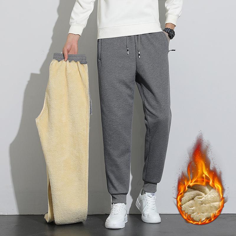 

Мужские зимние теплые брюки Удобные теплые брюки на шнуровке Прямые усаживаемые брюки XS