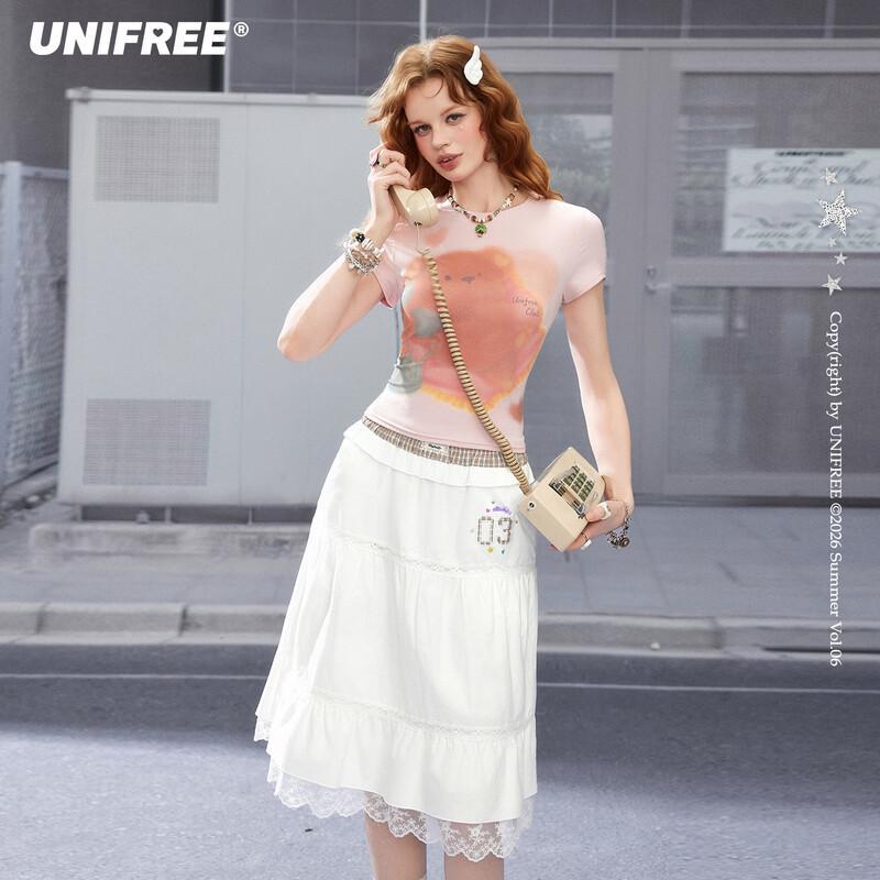 UNIFREE Women s Cute Bear Print T-Shirt L