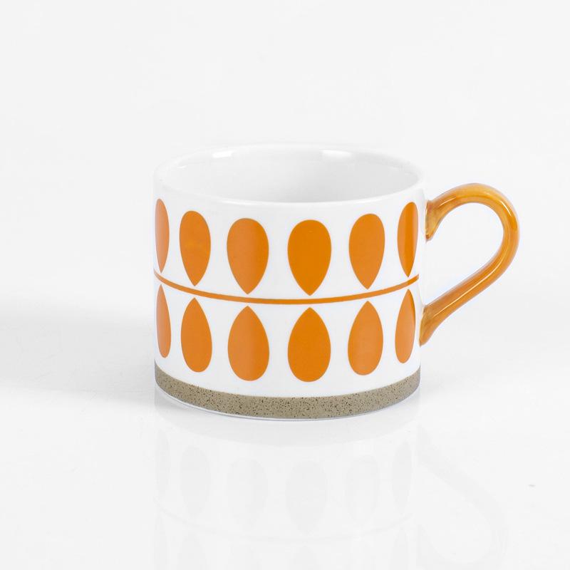 

Винтажный керамический набор кружек для пары с ароматической свечой - Сувенир в подарочной коробке 400 ml