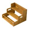 Bamboo Display Stand Versatile Rustic Sturdy Desktop Cosmetic Holder Coffee Cup Rack for Bedroom