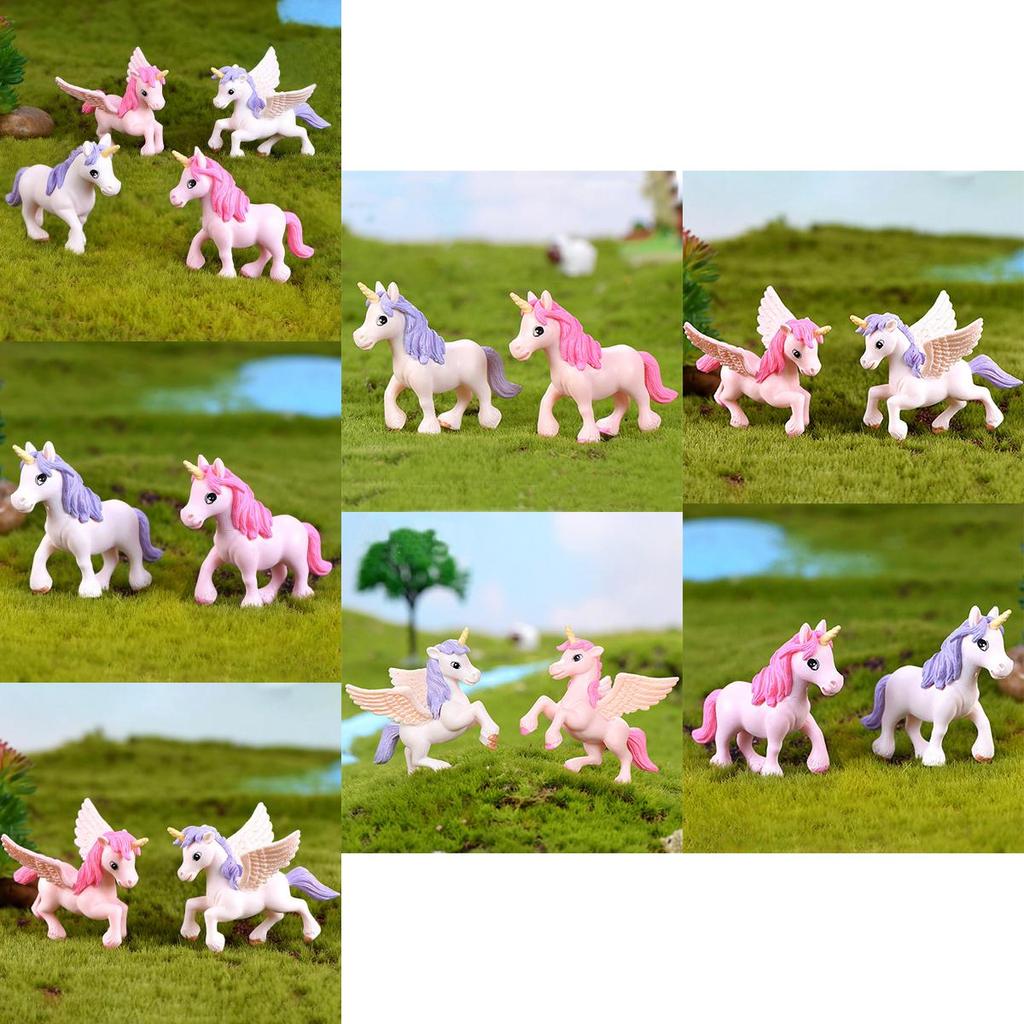 Adorable Unicorn Figurine For Micro Landscape And Fairy Garden Decor