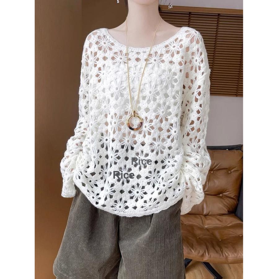 Vroege Herfst Chinese Stijl Traditionele Borduurwerk Kant Gebreide Trui Dames 100 Werk Herfst Luie Stijl Pullover Vest