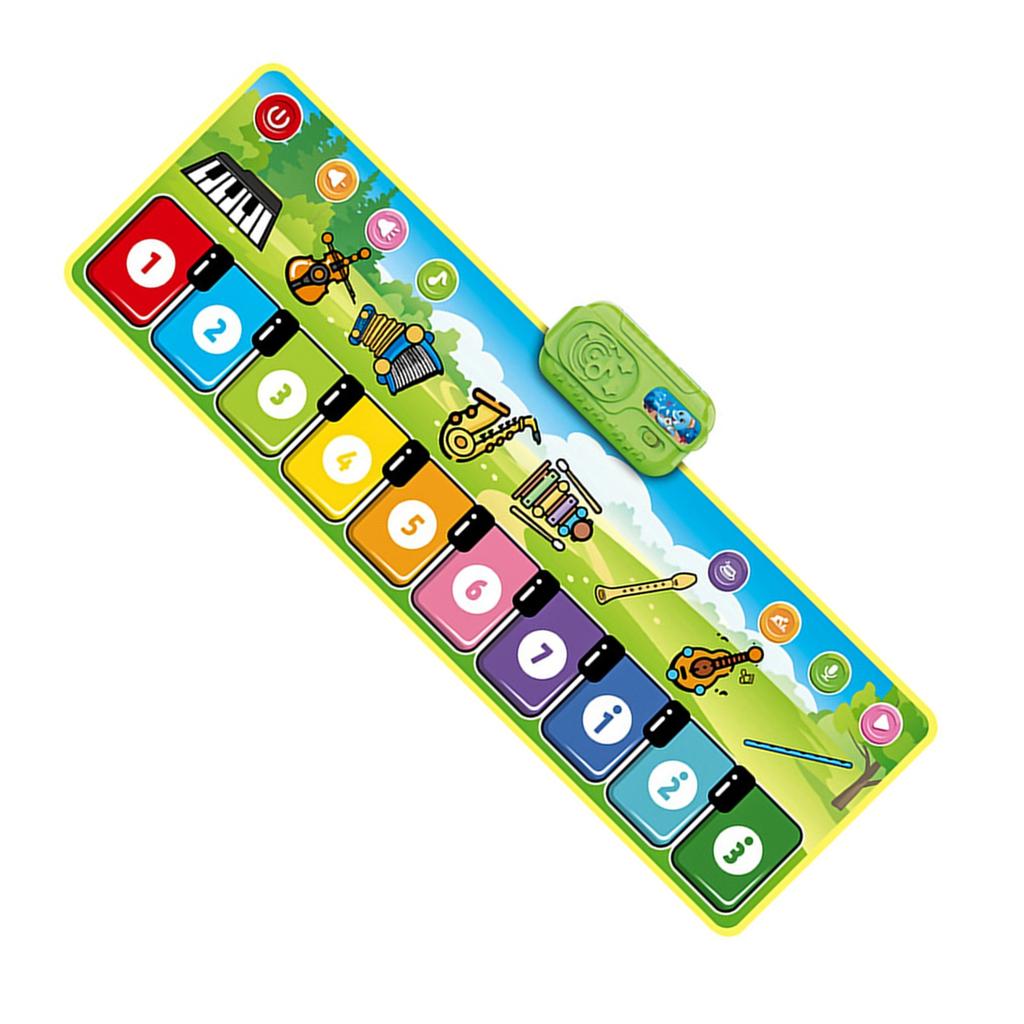 Piano Dance Mat Musical Activity Rug Encourages Crawling Standing and Parent Child Bonding for Sensory Development