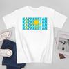 Unisex Unisex Kazakhstan Kazakh Flag Tshirt Tees T Shirts WoUnisex Boys 100 Cotton TShirt