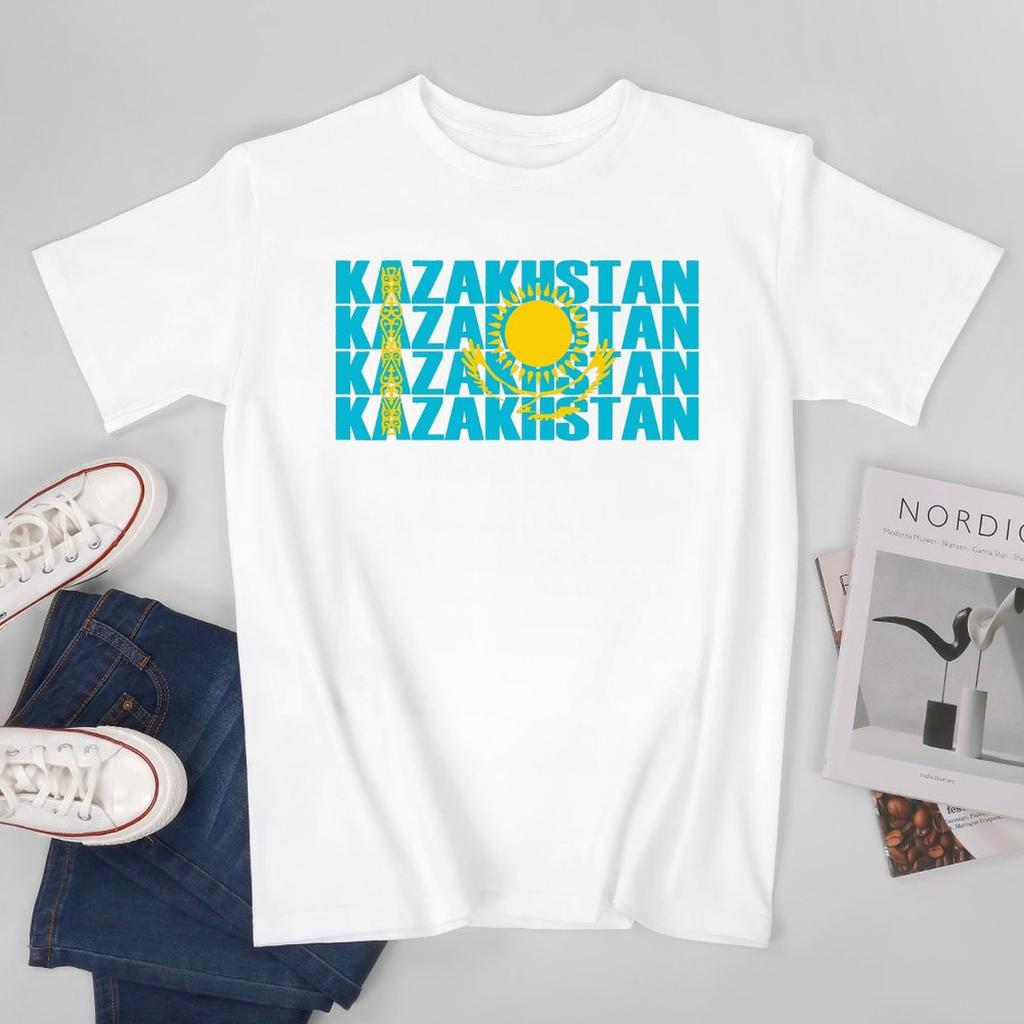 Unisex Unisex Kazakhstan Kazakh Flag Tshirt Tees T Shirts WoUnisex Boys 100 Cotton TShirt