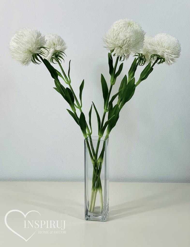 Chryzantema gałązka real touch 51 cm biały