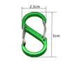 Bilateral Suspended Buckles In Aluminum Alloy For Outdoor Sports Bottle Locking Ring  Keychai Luggage Buckl S-shaped Carabine