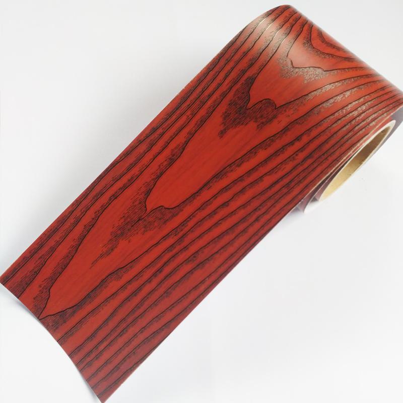 YUNPOINT Self-Adhesive Baseboard Wall Stickers Waterproof Waist Line Wood Grain Wallpaper Door Frame Window Sill Furniture Film