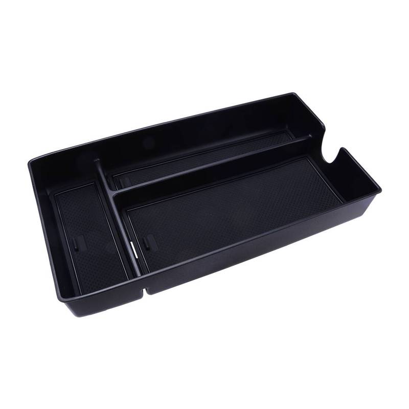 Car Center Console Armrest Storage Box Organizer Tray Black ABS Fit For Lexus RX 350 350h 500h 450h+