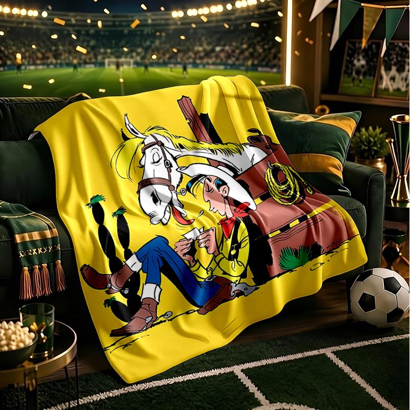 Luke Wild West Blanket Lightweight Flannel Bedding Blanket Perfect for Travel, Camping, Living Rooms, Offices, Sofas, Fan Christmas gift