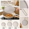 304 Stainless Steel Fine Mesh Oil Strainer with Handle Durable Kitchen Strainer for Cooking Frying and Filtering