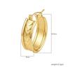 Direct supply multi-layer stainless steel earrings women's trend light luxury versatile earrings plated 18k earrings fashion