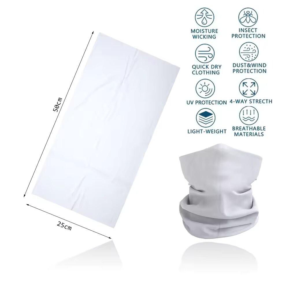 Breathabale Neck Gaiters for Men Women Dustproof Quickdry Solid HeadScarf for Hiking Cycling Fishing Face Shield Bandana