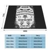 Ouija Board Bat Black Blanket Soft Warm Flannel Throw Blanket Plush for Bed Living Room Picnic Travel Home Sofa