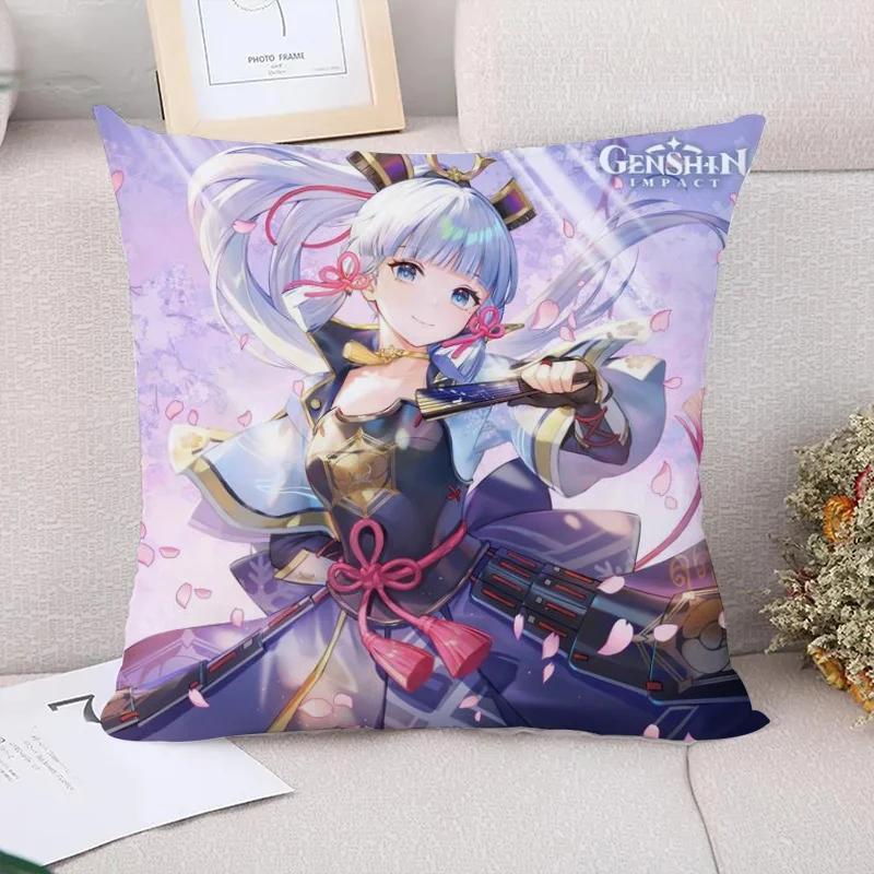 Genshin Impact Cushion Covers for Bed Pillows Decorative Pillowcase Decor  Sofa Cushions Couple Pillow Pillowcases