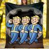 1pc NUKA-BOMBS Fallout1 Theme Blanket - Digital Print, Polyester, Cozy for All Seasons, Perfect for Outdoor, Camping, and Travel