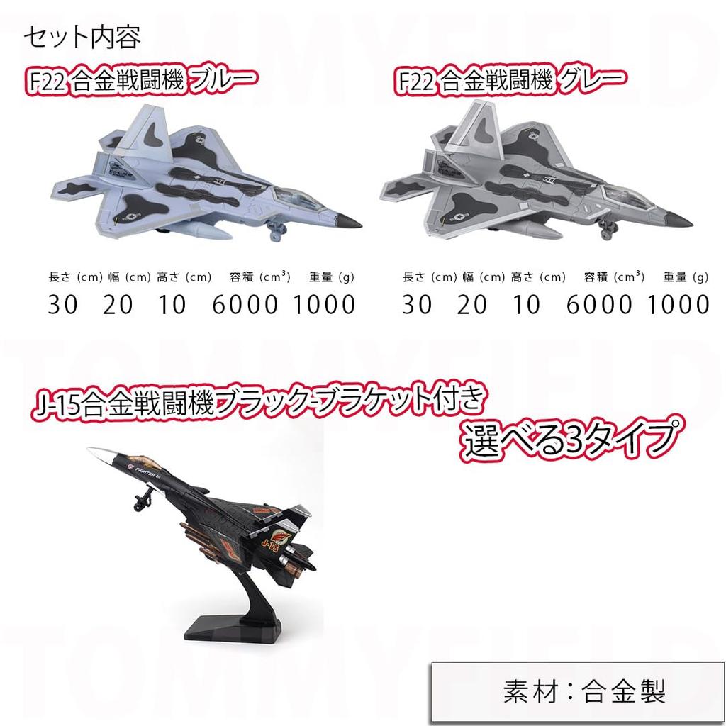 TOMMYFIELD Fighter Jet Realistic Diecast Alloy Toy for Interior Decoration Collection, (Blue)